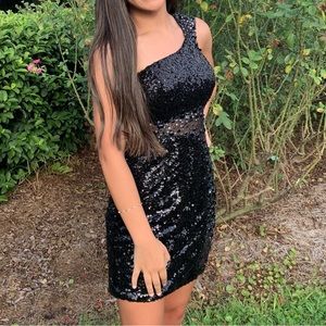 Boutique mini black dress.